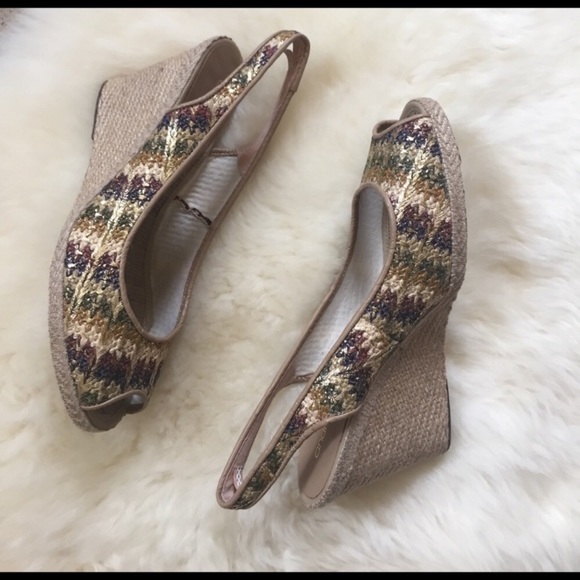 Andre Assous Payton Sling Back Espadrille Wedges - Picture 6 of 8